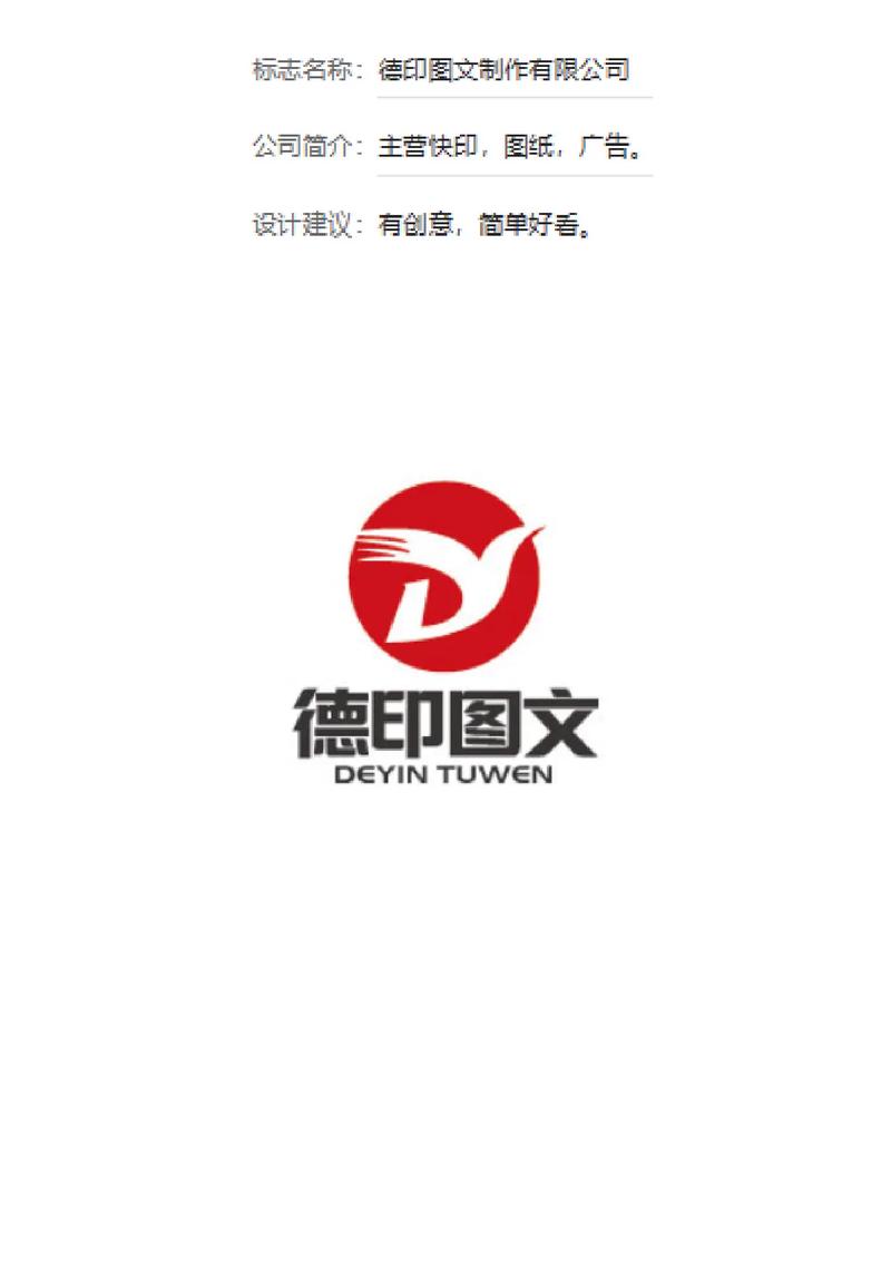 圖紙廣告圖文制作公司 商標(biāo)標(biāo)志Logo設(shè)計(jì)，哪款作品最終定稿？